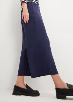 Femme bonprix Pantalons|Pantalon fluide en jersey viscose, longueur 7/8