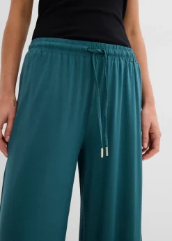 bonprix Pantalon fluide en jersey viscose|Femme Basiques|Pantalons