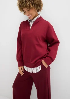 bonprix Pantalon fluide en jersey viscose, longueur 7/8|Femme Pantalons