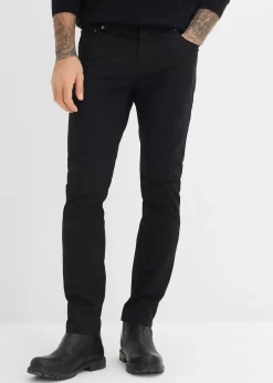 bonprix Pantalon fuselé extensible à taille élastiquée, regular|Homme Pantalons