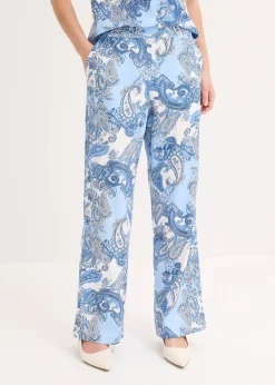 Femme bonprix Deux Pièces & Ensembles|Pantalons|Pantalon imprimé en viscose fluide