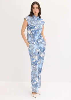 Femme bonprix Deux Pièces & Ensembles|Pantalons|Pantalon imprimé en viscose fluide