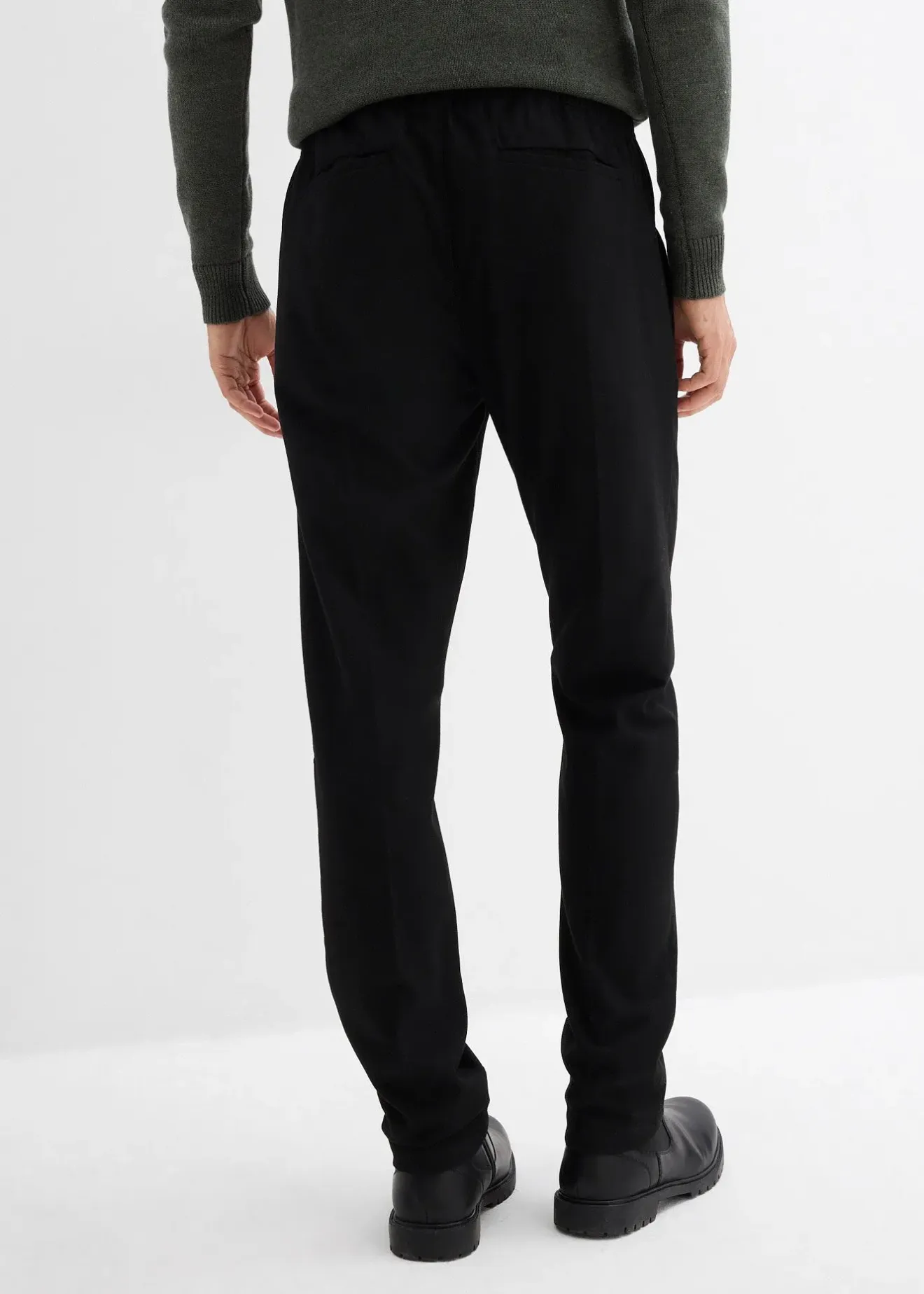 bonprix Pantalon jogger aspect laine, regular|Homme Pantalons