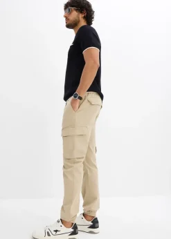 bonprix Pantalon jogger cargo droit, Regular|Homme Pantalons