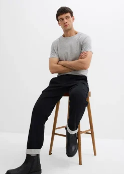 Homme bonprix Vêtements Thermiques|Pantalons|Pantalon jogger chaud et loose, fuselé