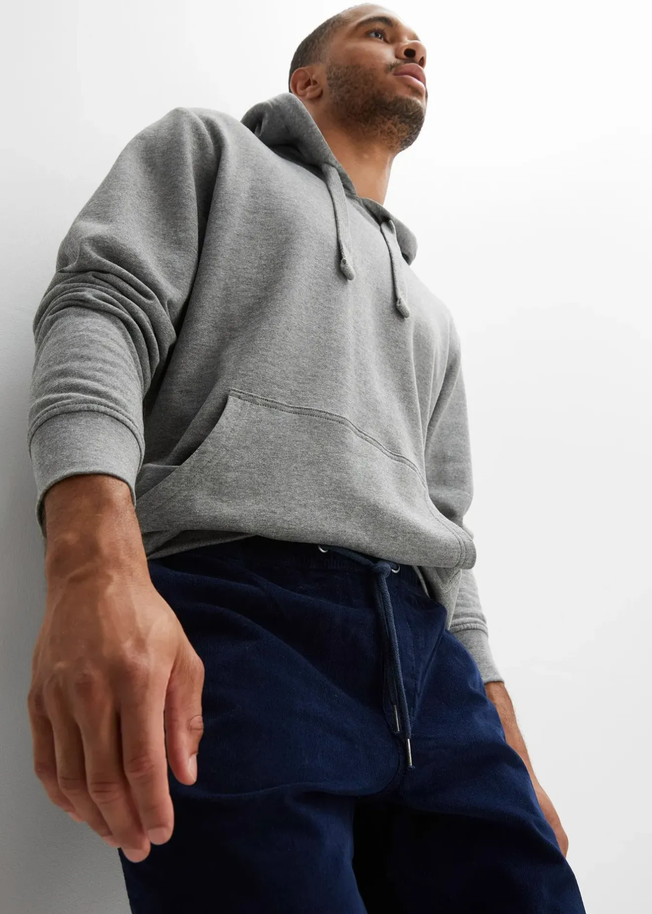 Homme bonprix Pantalons|Pantalon jogger Regular en velours côtelé, droit