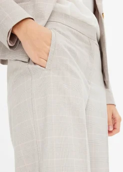 Femme bonprix Tailles Petite|Pantalons|Pantalon large à carreaux écossais