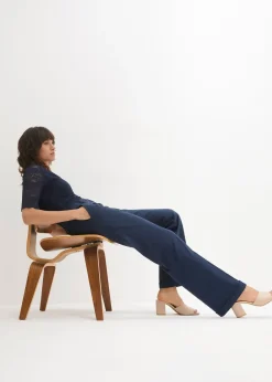 bonprix Pantalon large à pinces|Femme Pantalons|Tailles Petite