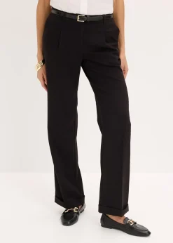 Femme bonprix Pantalons|Tailles Petite|Pantalon large à pinces