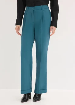 bonprix Pantalon large à pinces|Femme Pantalons