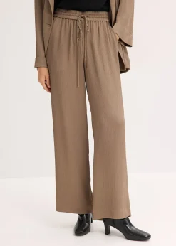 Femme bonprix Tailles Petite|Pantalon large à taille élastiquée