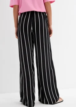 bonprix Pantalon large en crêpe léger|Femme Pantalons