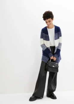 Femme bonprix Premium|Pantalons|Pantalon large en cuir d’agneau nappa