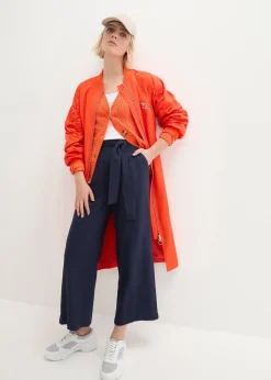 bonprix Pantalon large en lin mélangé|Femme Pantalons