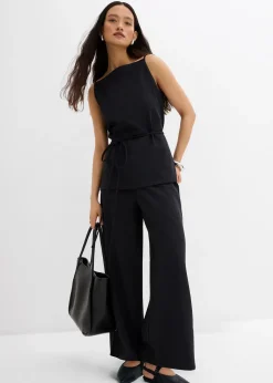 Femme bonprix Deux Pièces & Ensembles|Pantalons|Pantalon large en maille piquée