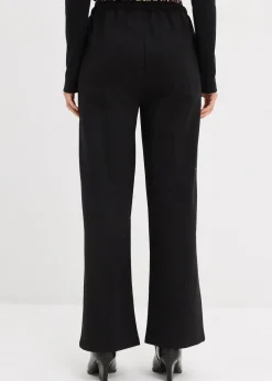 Femme bonprix Sweats|Pantalons|Pantalon large en sweat à ceinture contrastante