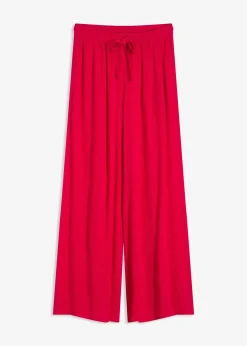 Femme bonprix Pantalons|Pantalon large en viscose fine