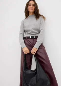 bonprix Pantalon large enduit|Femme Pantalons