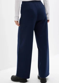 bonprix Pantalon large et confortable en Punto di Roma|Femme Pantalons