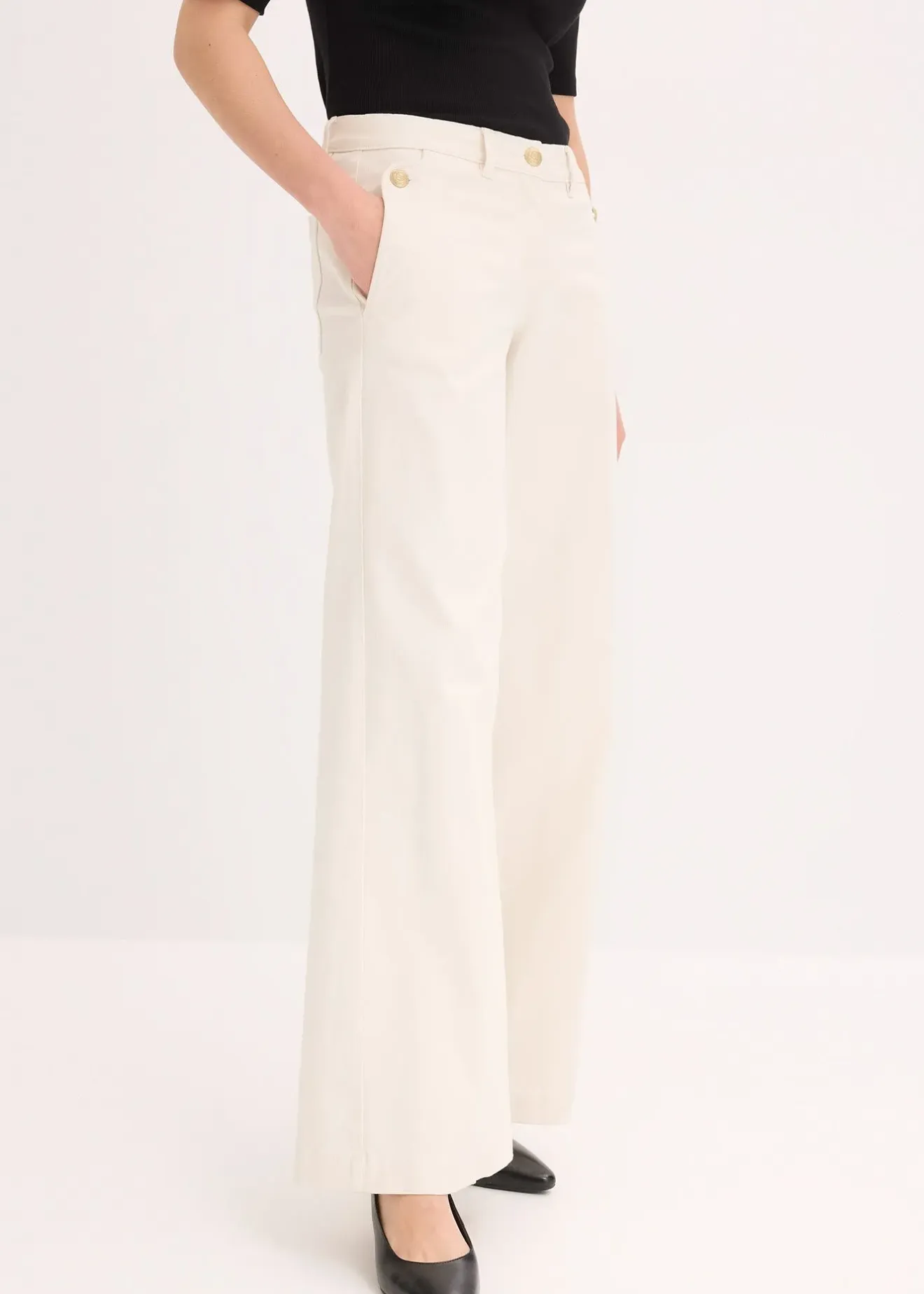 Femme bonprix Pantalons|Pantalon large et extensible