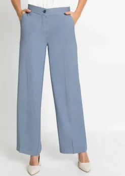 Femme bonprix Pantalons|Pantalon large et léger à pinces