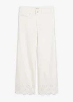 bonprix Pantalon large raccourci|Femme Pantalons