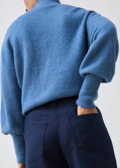 Femme bonprix Pantalons|Pantalon large, style 5 poches