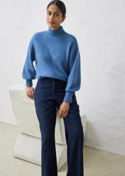 Femme bonprix Pantalons|Pantalon large, style 5 poches