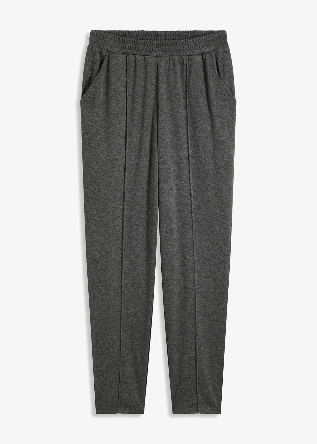 bonprix Pantalon élastiqué avec nervures devant|Femme Pantalons