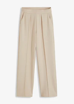 bonprix Pantalon élastiqué en interlock épais|Femme Pantalons