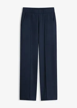 bonprix Pantalon élastiqué en interlock épais|Femme Pantalons