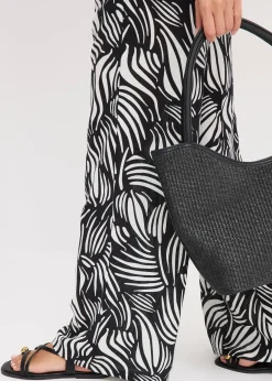 bonprix Pantalon palazzo à taille élastiquée|Femme Pantalons