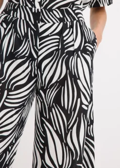 bonprix Pantalon palazzo à taille élastiquée|Femme Pantalons