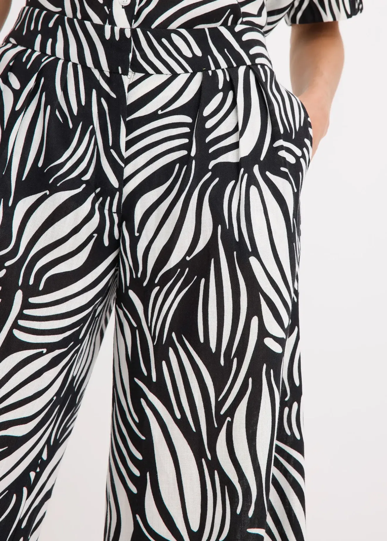 bonprix Pantalon palazzo à taille élastiquée|Femme Pantalons