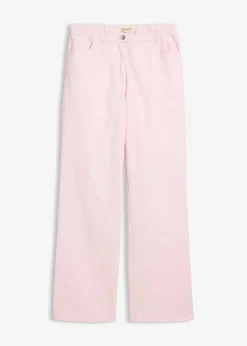 Femme bonprix Pantalons|Pantalon palazzo à taille haute et élastiquée