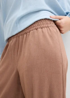 bonprix Pantalon palazzo à taille élastiquée|Femme Pantalons