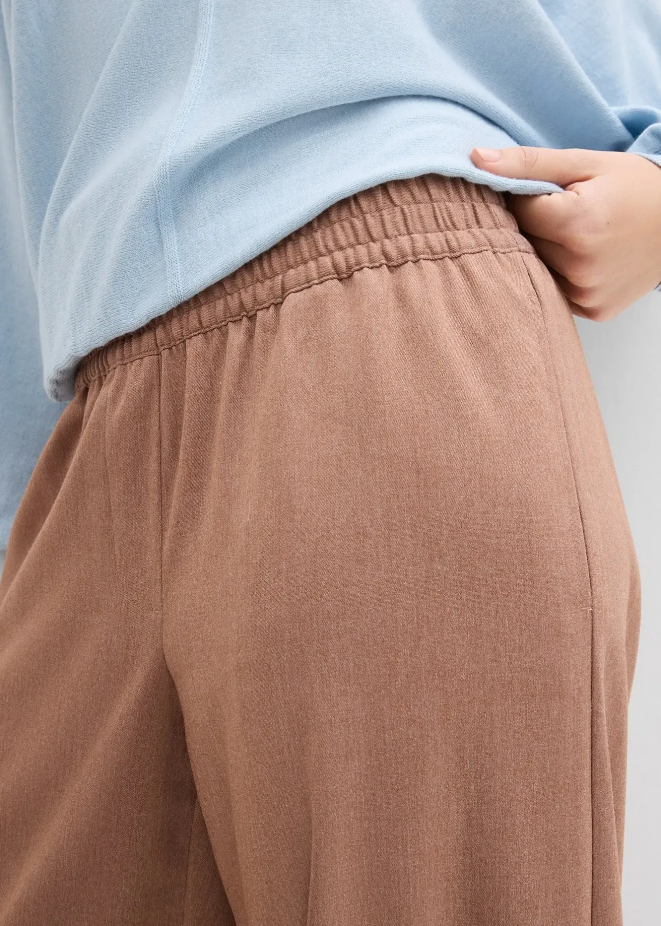 bonprix Pantalon palazzo à taille élastiquée|Femme Pantalons
