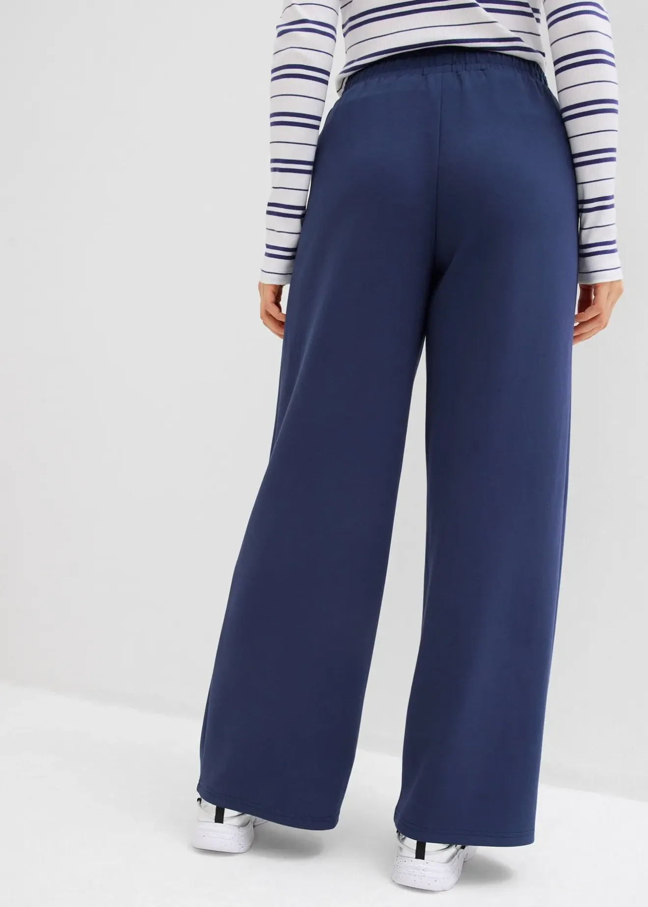 Femme bonprix Pantalons|Pantalon palazzo doux en néoprène