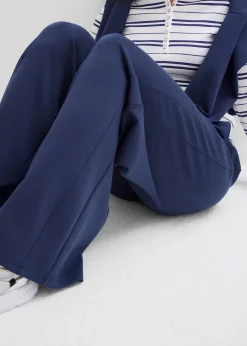 Femme bonprix Pantalons|Pantalon palazzo doux en néoprène