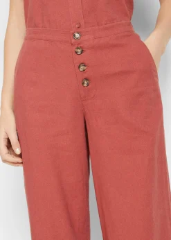 bonprix Pantalon palazzo en lin mélangé|Femme Pantalons