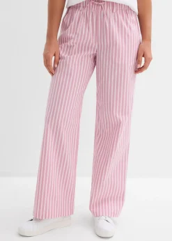 Femme bonprix Deux Pièces & Ensembles|Pantalons|Pantalon palazzo en popeline de coton
