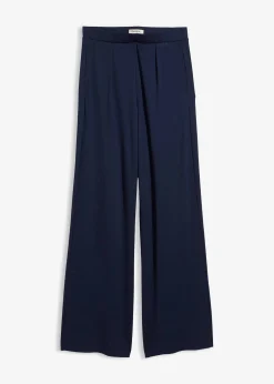 bonprix Pantalon palazzo en Punto di Roma confortable|Femme Pantalons