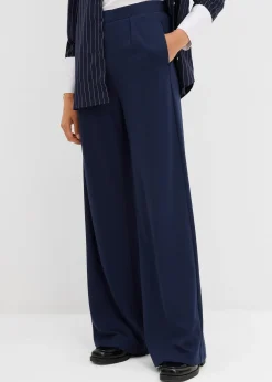 bonprix Pantalon palazzo en Punto di Roma confortable|Femme Pantalons