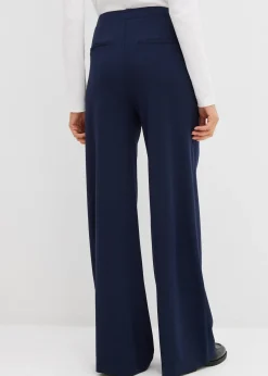 bonprix Pantalon palazzo en Punto di Roma confortable|Femme Pantalons