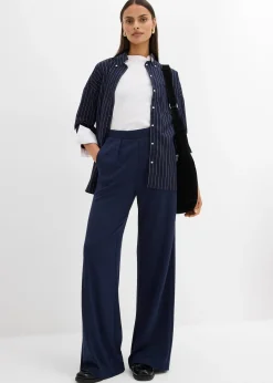 bonprix Pantalon palazzo en Punto di Roma confortable|Femme Pantalons