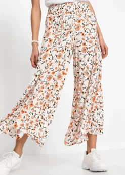 Femme bonprix Tailles Petite|Pantalon palazzo en viscose fluide