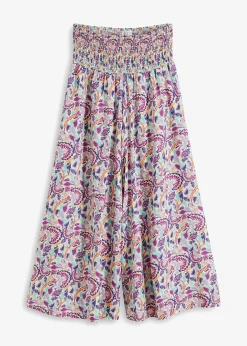 Femme bonprix Tailles Petite|Pantalon palazzo en viscose fluide