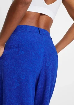 bonprix Pantalon palazzo en viscose fluide|Femme Pantalons