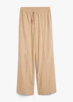 Femme bonprix Pantalons|Pantalon palazzo léger en lin et viscose