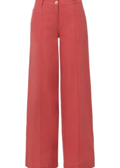 bonprix Pantalon palazzo léger en lin mélangé|Femme Pantalons|Tailles Petite